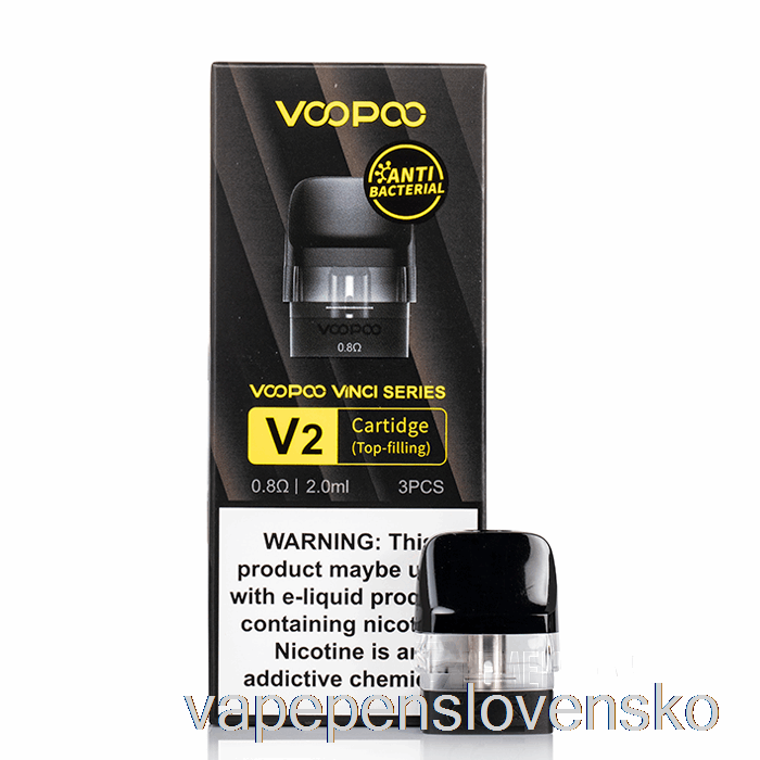 Voopoo Vinci Series V2 Náhradné Pody 0,8ohm Vinci V2 Cartridge Vape Slovensko